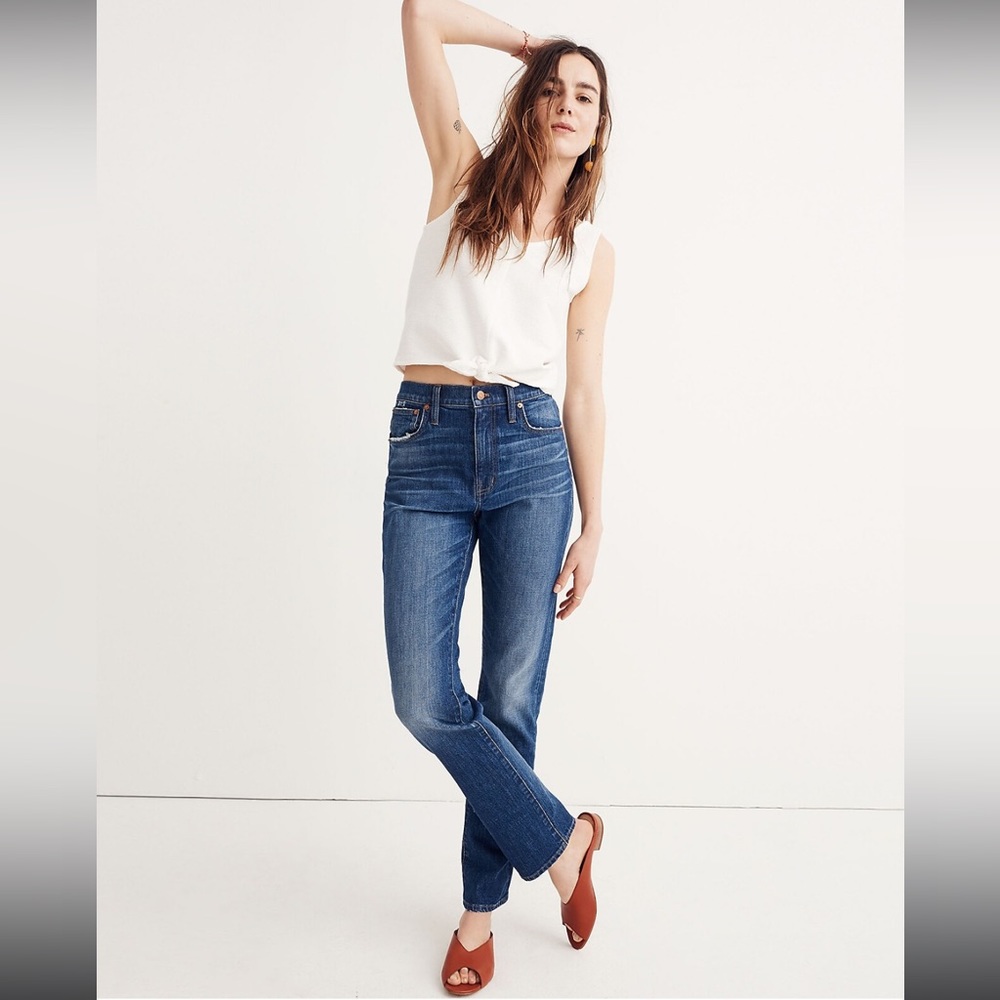 Madewell the high rise slim boyfriend jeans